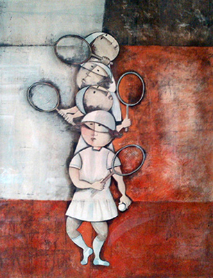 Graciela Boulanger Tennis reproduction-de-tableau