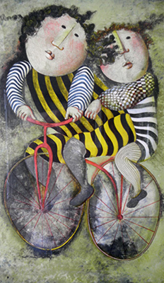 Graciela Boulanger Vélo pour deux reproduction-de-tableau