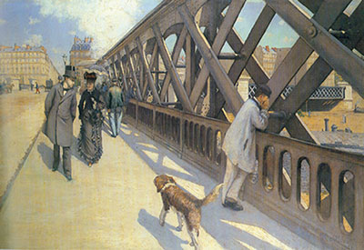 Gustave Caillebotte Le pont de l'Europe reproduction-de-tableau