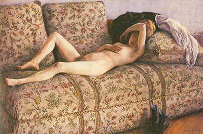 Gustave Caillebotte Nu sur un canapé reproduction-de-tableau