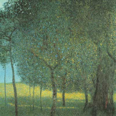 Gustave Klimt Arbres fruitiers reproduction-de-tableau