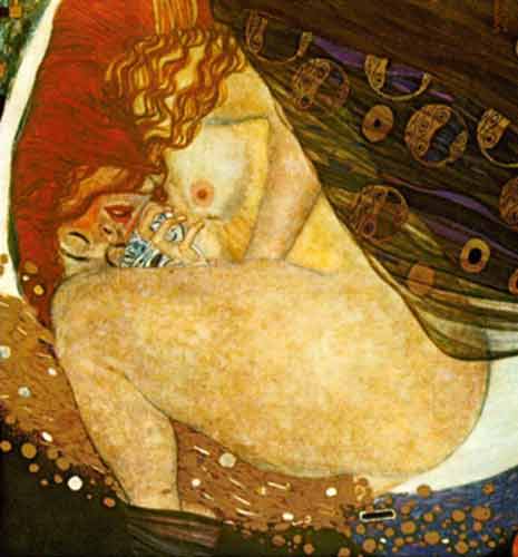 Gustave Klimt Danae reproduction-de-tableau