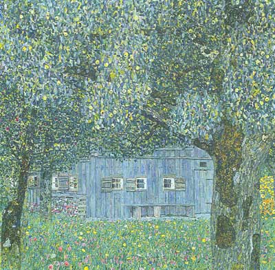 Gustave Klimt Ferme en Haute-Autriche reproduction-de-tableau