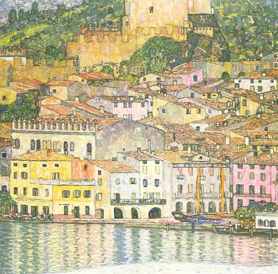 Gustave Klimt Malcesine sur le lac de Garde reproduction-de-tableau