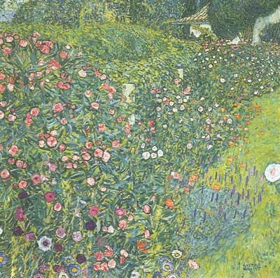 Gustave Klimt Paysage de jardin italien reproduction-de-tableau