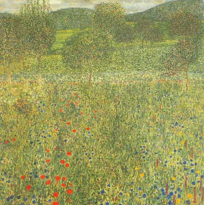 Gustave Klimt Paysage de jardin reproduction-de-tableau