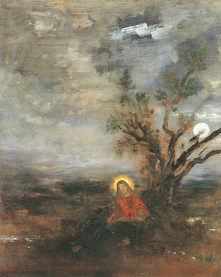 Gustave Moreau Christ dans le jardin des oliviers reproduction-de-tableau