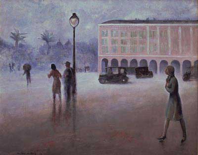 Guy Pene du Bois Place Massena reproduction-de-tableau