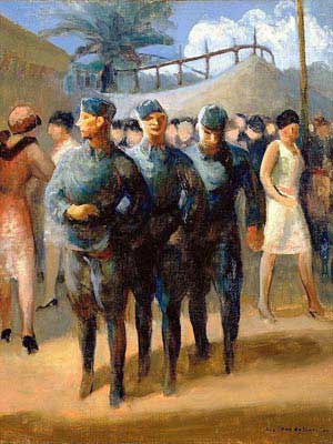 Guy Pene du Bois Soldats reproduction-de-tableau