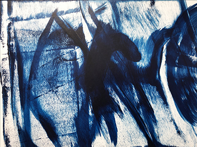 Hans Hartung P0-1975-H32, 1975 reproduction-de-tableau