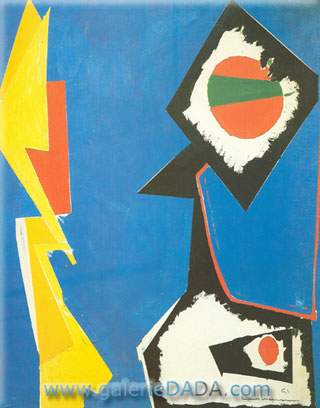 Hans Hofmann Enchantement bleu reproduction-de-tableau