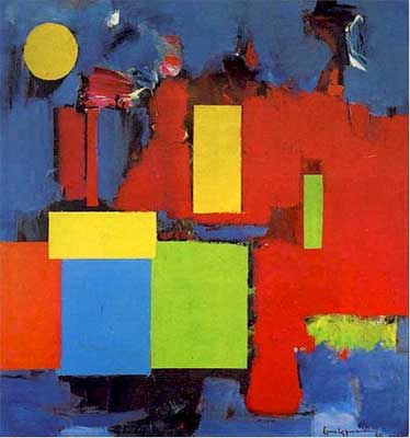 Hans Hofmann Lune montante reproduction-de-tableau