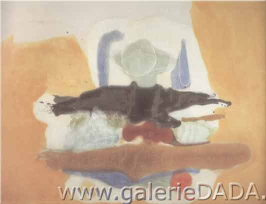 Helen Frankenthaler Compensation jaune reproduction-de-tableau