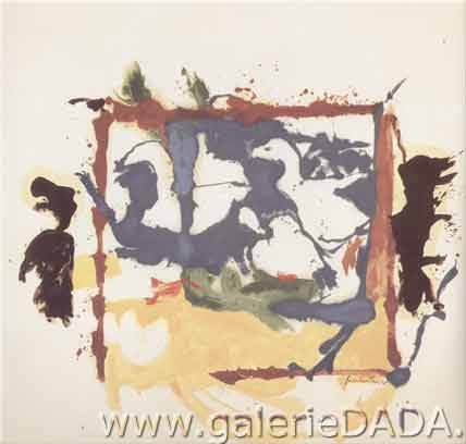 Helen Frankenthaler Lac des cygnes I reproduction-de-tableau