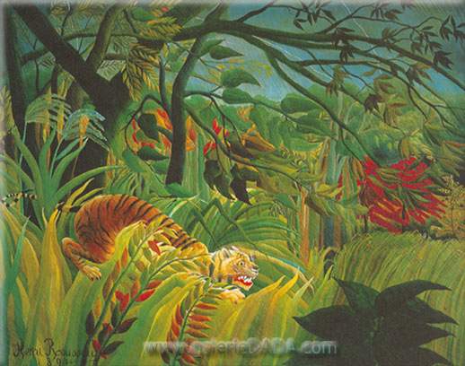 Henri Rousseau Surprise! reproduction-de-tableau