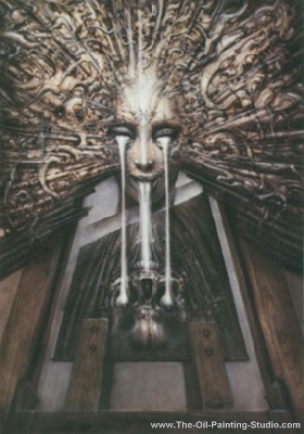 HR Giger Image miroir reproduction-de-tableau