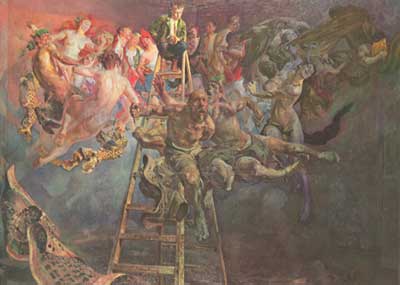 Jacek Malczewski Cercle vicieux reproduction-de-tableau