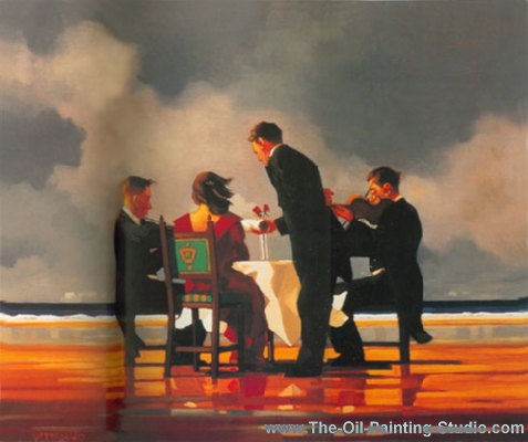 Jack Vettriano Elergy pour l'amiral mort reproduction-de-tableau