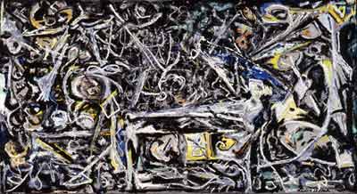 Jackson Pollock Brume nocturne reproduction-de-tableau