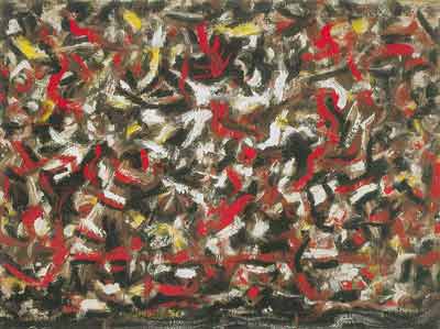 Jackson Pollock Composition globale reproduction-de-tableau