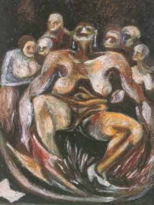 Jackson Pollock Femme reproduction-de-tableau