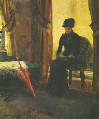 James Ensor La sombre dame reproduction-de-tableau