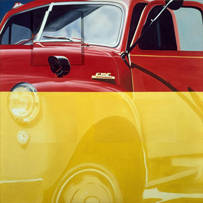 James Rosenquist Broome Street trucks après Herman Melville reproduction-de-tableau