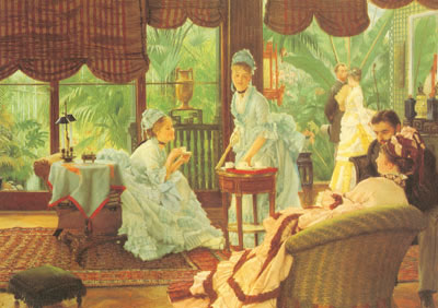 James Tissot Au conservatoire reproduction-de-tableau