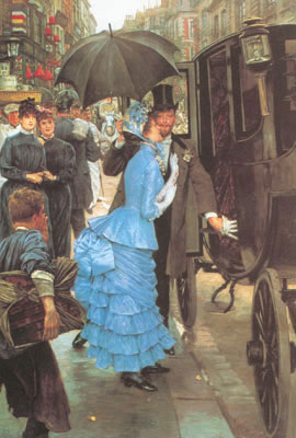 James Tissot La demoiselle d'honneur reproduction-de-tableau