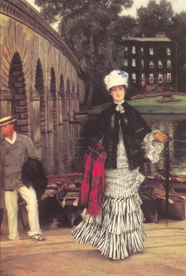 James Tissot Le retour du voyage nautique reproduction-de-tableau