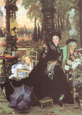 James Tissot Une veuve reproduction-de-tableau