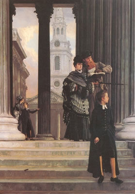 James Tissot Visiteurs de Londres reproduction-de-tableau