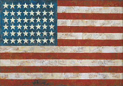 Jasper Johns Drapeau reproduction-de-tableau