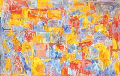 Jasper Johns La carte reproduction-de-tableau