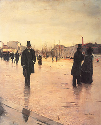 Jean Beraud Après les funérailles reproduction-de-tableau