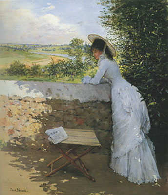 Jean Beraud Daydream avec Figaro reproduction-de-tableau