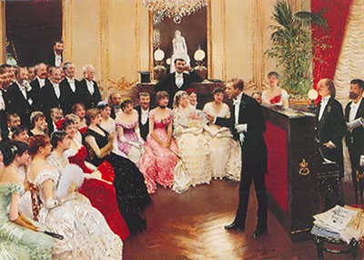 Jean Beraud Salon de Paris reproduction-de-tableau