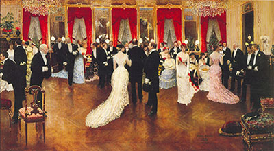 Jean Beraud Une soirée reproduction-de-tableau