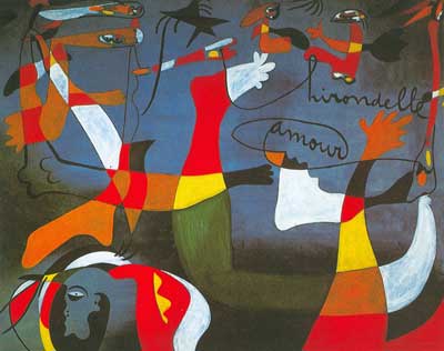 Joan Miro Avaler / aimer reproduction-de-tableau