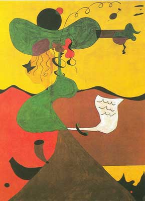 Joan Miro Portrait de Mme Mills reproduction-de-tableau