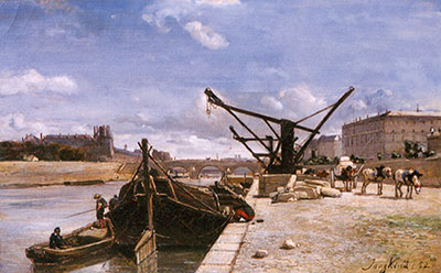 Johann Barthold Jongkind Quai d'Orsay reproduction-de-tableau