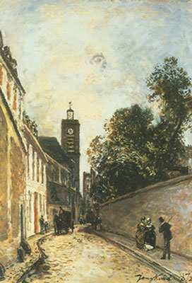 Johann Barthold Jongkind Rue de l'abbé de l'Epee reproduction-de-tableau