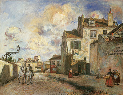 Johann Barthold Jongkind Rue des champs de l'Alouette reproduction-de-tableau