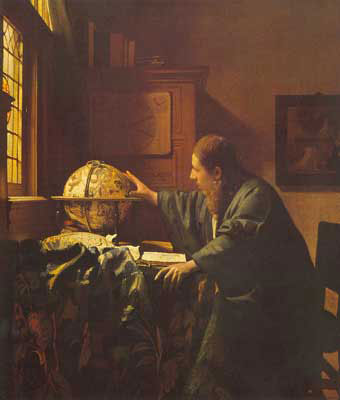 Johannes Vermeer L'astronome reproduction-de-tableau