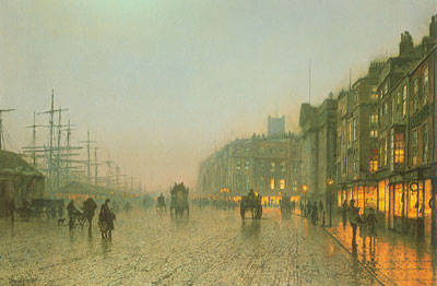 John Atkinson Grimshaw Liverpool de Wapping reproduction-de-tableau