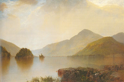 John Frederic Kensett Lac George reproduction-de-tableau