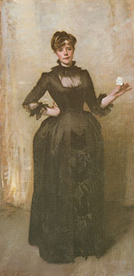 John Singer Sargent Dame à la rose reproduction-de-tableau