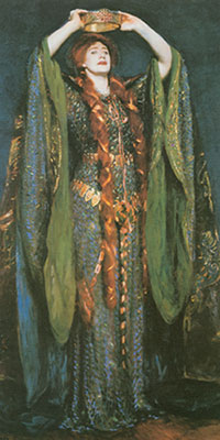 John Singer Sargent Miss Ellen Terry dans le rôle de Lady Macbeth reproduction-de-tableau