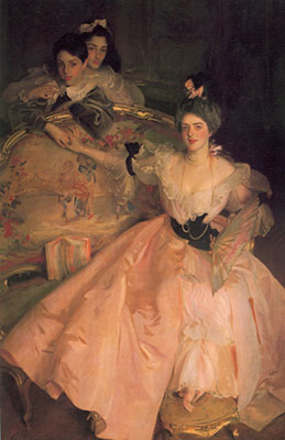 John Singer Sargent Mme Carl Meyer et ses enfants reproduction-de-tableau