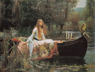 John William Waterhouse La Dame de Shallot reproduction-de-tableau